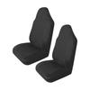KeiSquare Seat Cover Set of 2 Universal Driver Seat Passenger Seat Stretchable Car Seat Cover Stain Resistant Universal Simple (Black)