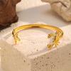 Gold Opening Adjustable Titanium Steel Bracelet Crab Starfish Stainless Steel Bracelet Light Luxury High Sense Does Not Fade Bracelet