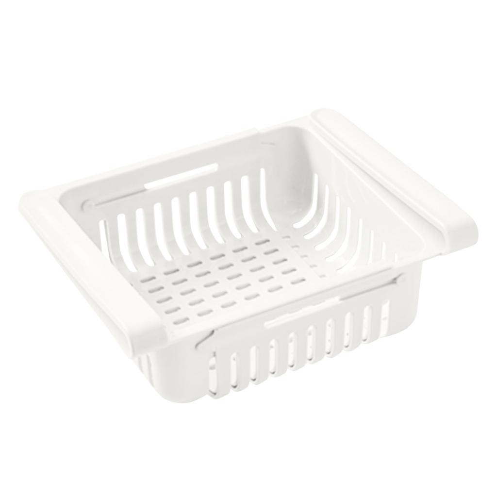 Fridge Drawer Organizer, Stretchable Fridge Shelf Holder Storage Box, Pull-Out Refrigerator Storage Box Holder Food Organizer, Container For Food