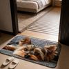 Dog Cat Absorbent Mat Cartoon Animal Cat Floor Mat Creative Bathroom Mat  Kitchen