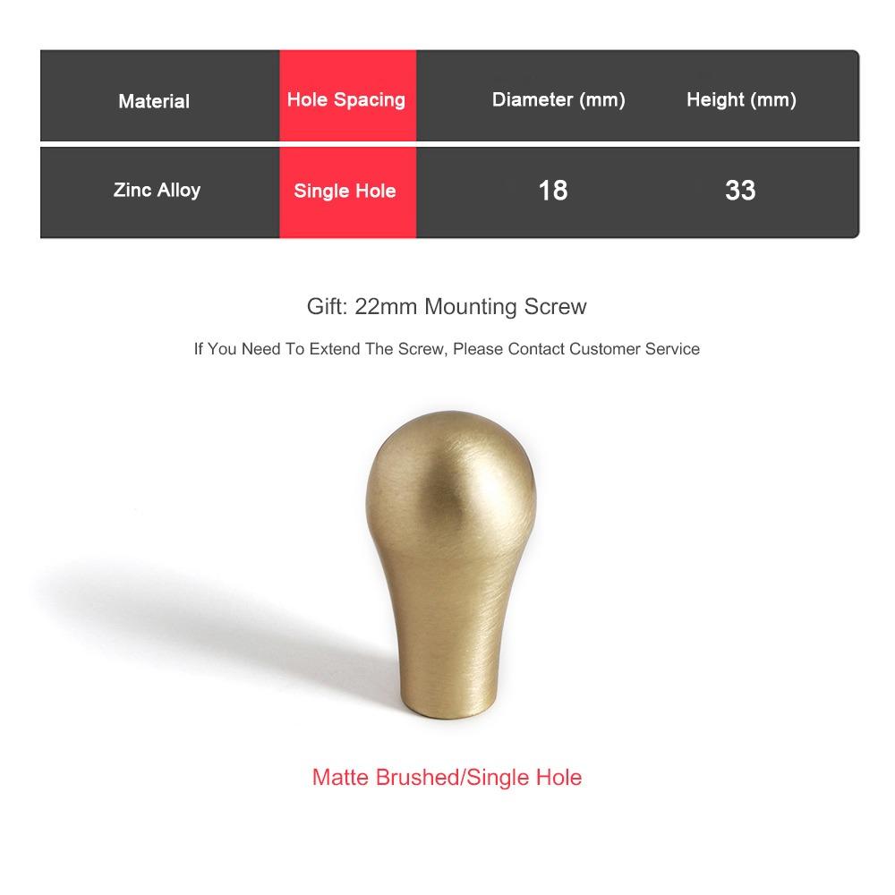 

High Quality Gold/Silver Cabinet Pull Solid Smooth Furniture Handles Alloy Durable Drawer Knob for Cabinet Wardrobe Drawer