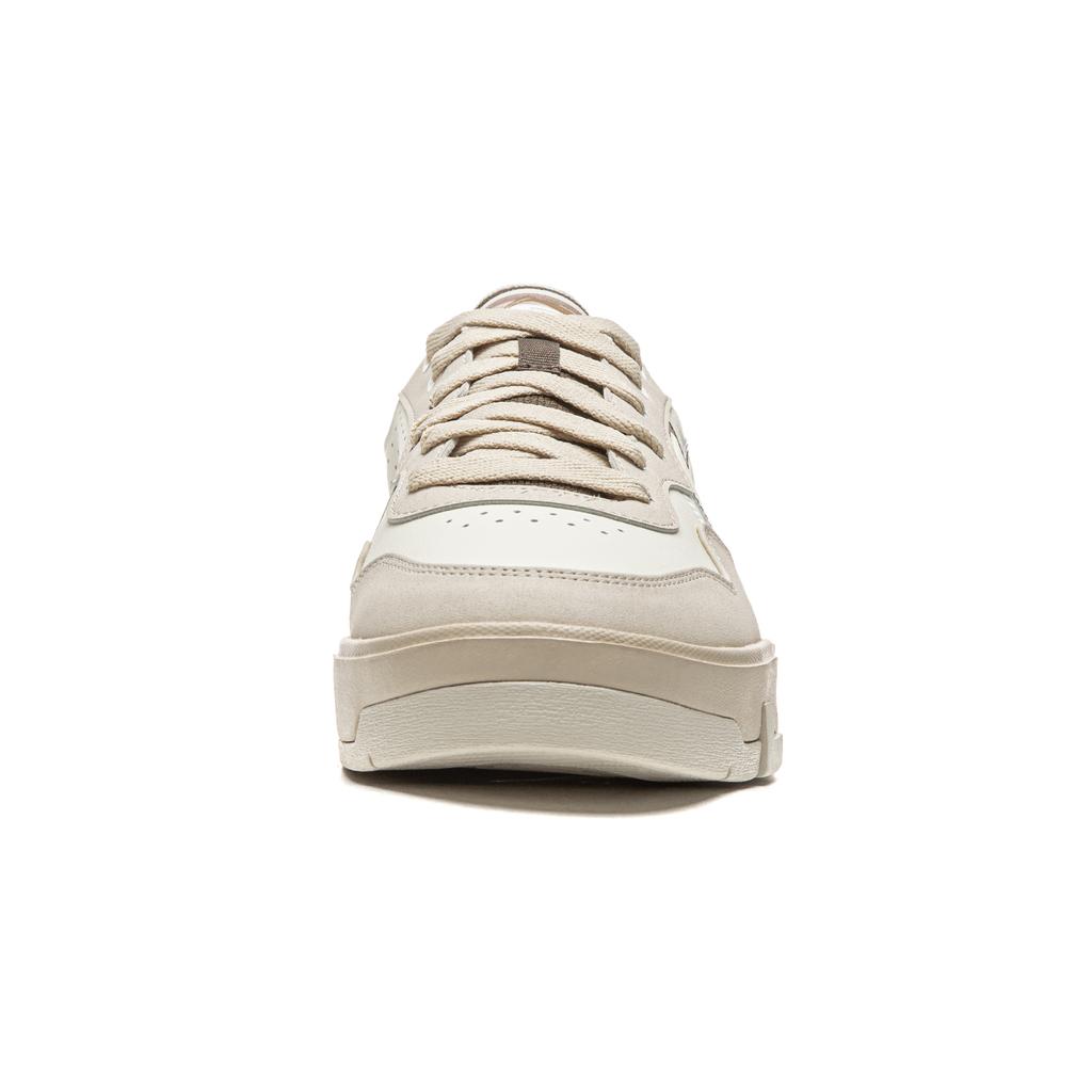 Li Ning Common 80s Coverage Slip Resistant, Abrasion Resistant, Lightweight Low top Skateboard Shoes Men's Beige AGCW013-4