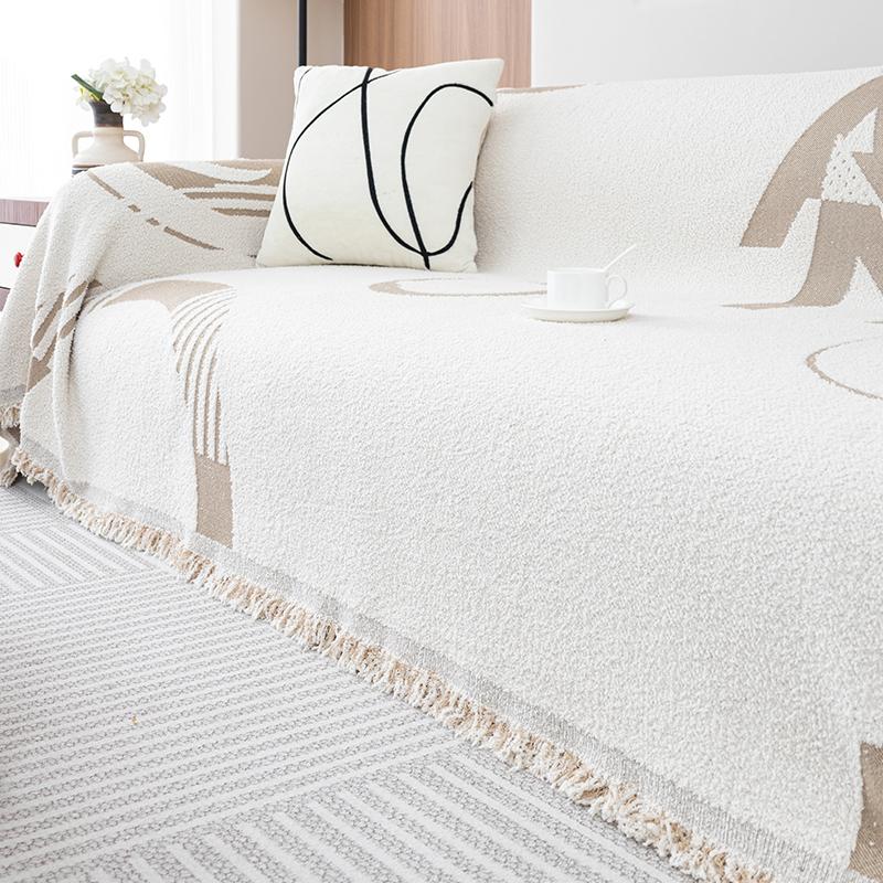 

Подушка для дивана, универсальная противоскользящая подушка для сиденья на все времена года, новый простой современный кожаный чехол для дивана для гостиной с тканевым полотенцем 180*340cm