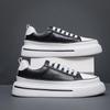 Fashion Spring Autumn Cowhide Platform Sneakers Men Designer Soft-soled Light Men's Board Shoes Fashion Luxury Sports Zapatos De Hombre