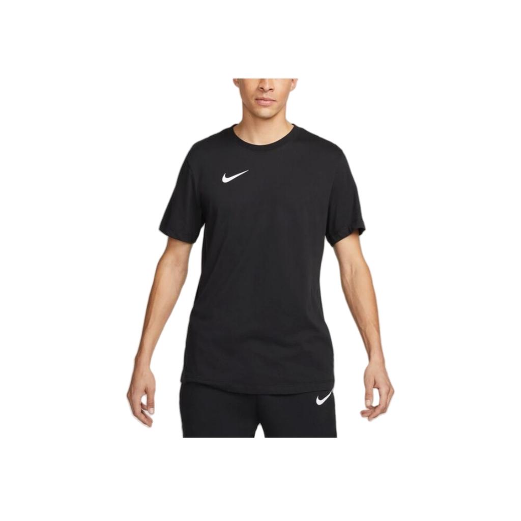 Nike Logo Print Crew Neck Casual Short Sleeve T-Shirt Men Tops Black CW6952-010