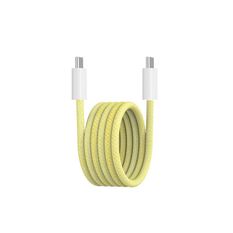 PD 100W Magnetic Suction USB C To USB C Cable 100W PD 3.1 Fast Charging Charger Nylon Braided Wire for iPhone17/16/15 Ipad Xiaomi