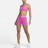 Nike Pro 365 Logo Print High-Waisted Fitness Shorts Women Shorts Purple Red CZ9831-623