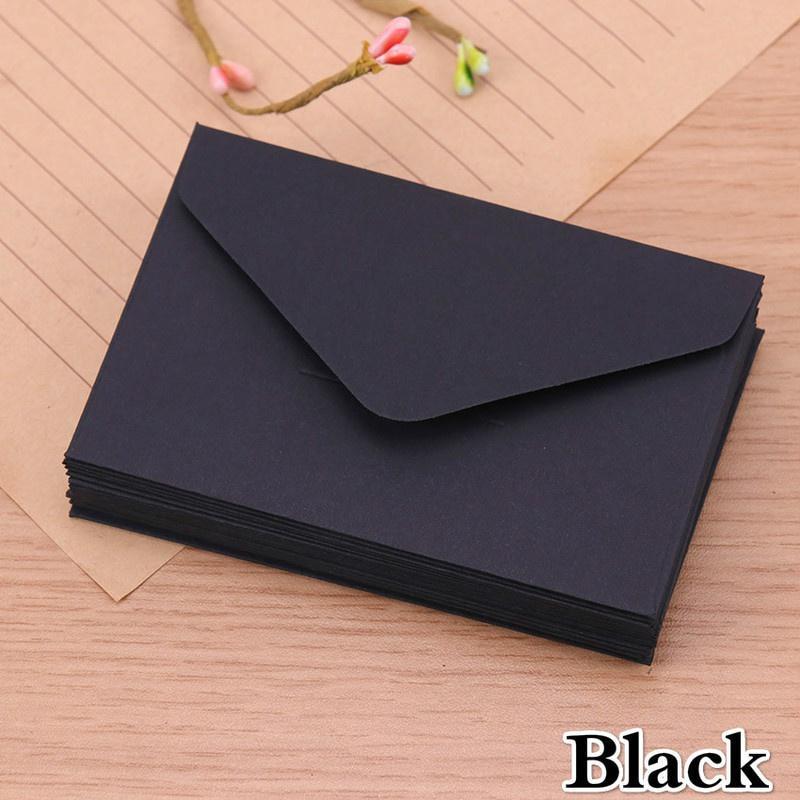 20PCS Blank Mini Kraft Paper Envelopes Wedding Invitation Envelope Gift Envelope