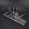Acrylic Transparent 6 Holes False Eyelashes Grafting Tweezers Rack Display Stand Storage Rack