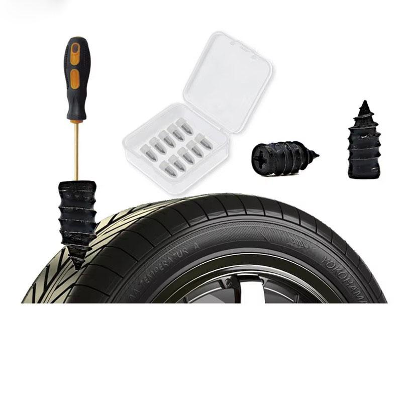 Motorcycle E-Bike Tubeless Tire Repair Kit Mushroom Head Puncture Plug Sticks Quick Permanent Fix Tool for Puncture 10/30 Pcs