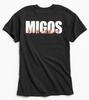 Migos KANJI MOTORSPORT Černé 100% Bavlna Tričko Pánská Trička Top NOVÉ 100% Originální DESIGN PŘEDNÍ & ZADNÍ