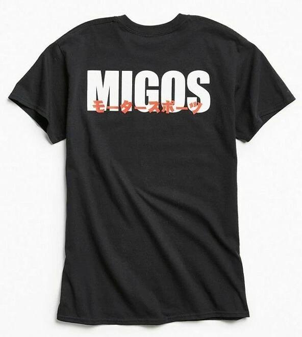 

Migos KANJI MOTORSPORT Black 100% Cotton T-shirt Mens Tees Top NEW 100% Authentic FRONT & BACK DESIGN 4XL