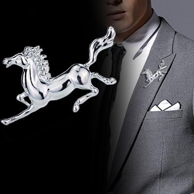 Yousheng Retro Horse Brooch Galloping Horse Lapel Pin Decorative Horse Brooch Pin Clothes Accessory for Men And Women Hats Bags Scarves