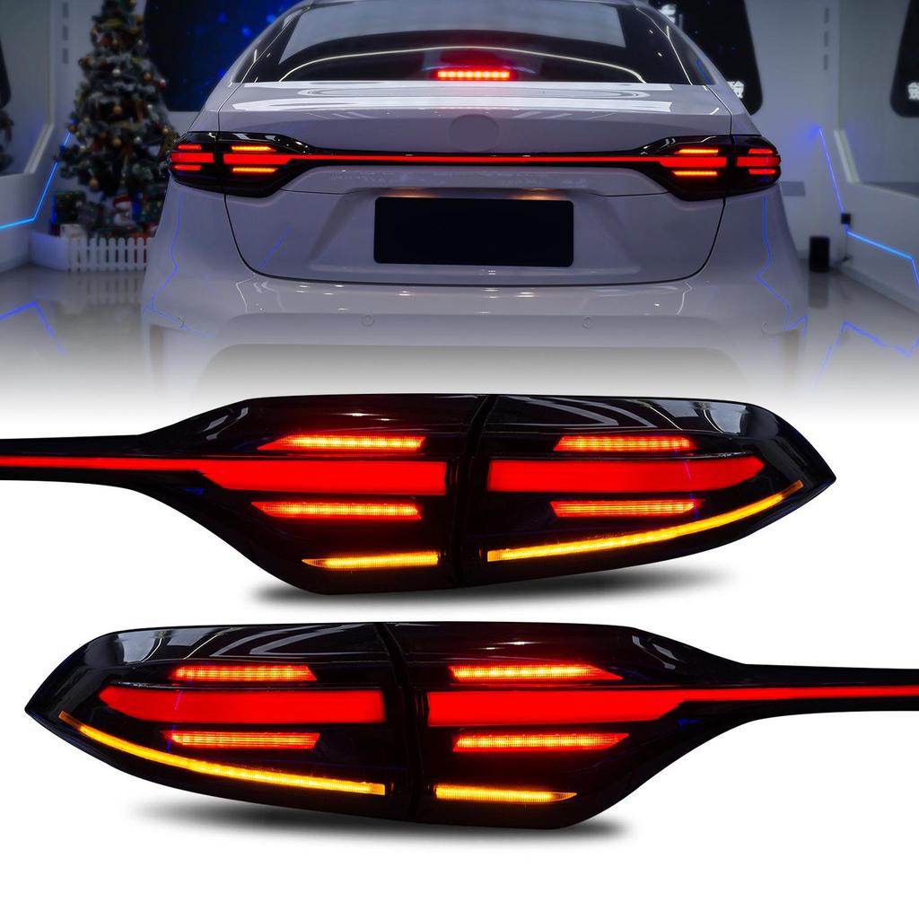 HCMOTIONZ RGB Tail Light Assembly for 2019-2024 Toyota Corolla with Porsche Design