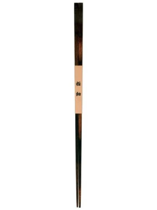 Tanaka Chopsticks Made in Extra Thin Dishwasher and Dryer Ink Color Shop, Japan, Chopsticks, Safe, (Sumi-flavored), 23.5cm чёрный