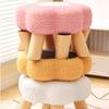 Solid Wood Low Stool Soft Padded Sofa Bench Daily Gift Soft Padded Stool  Living Room