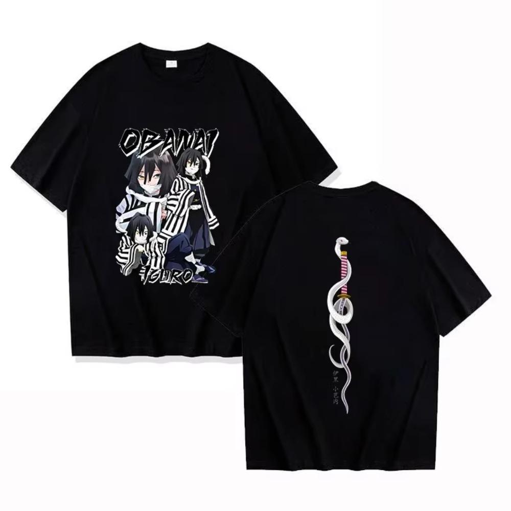

Новое Аниме Игуро Обанай Принт Мужская Хлопковая Футболка Женская Мужская Свободная С Коротким Рукавом Круглый Вырез Топ Женская Повседневная Рубашка Футболки 2025 Новинка 4XL