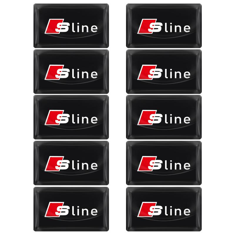 Car Styling 3D Epoxy Car Steering Wheel Dashboard Decoration Stickers For Audi A7 A8 A3 A4 A5 A6 TT Q3 Q5 Q7 A1 B5 B6 B7 B8 B9 8P C6 C5 C7