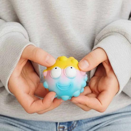 Popping Eye Expression Ball Toy Stress Relief Push Bubble Ball Squeeze Toy Decompression Stress Ball Fidget Toy
