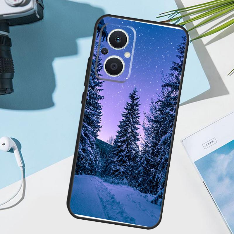 Landscape Winter Light Snow Cover For OPPO Reno 14 F 13F 12F 11F 10 11 12 13 Pro 7 8 Lite OPPO Find X9 X5 X6 X8 Pro Case