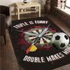 Throw darts Printed Rug Office Carpet Non-Slip Mat, Chair Rug Floor Covering for Gaming, Bedroom, Living Room , Home Decor Christmas Gift