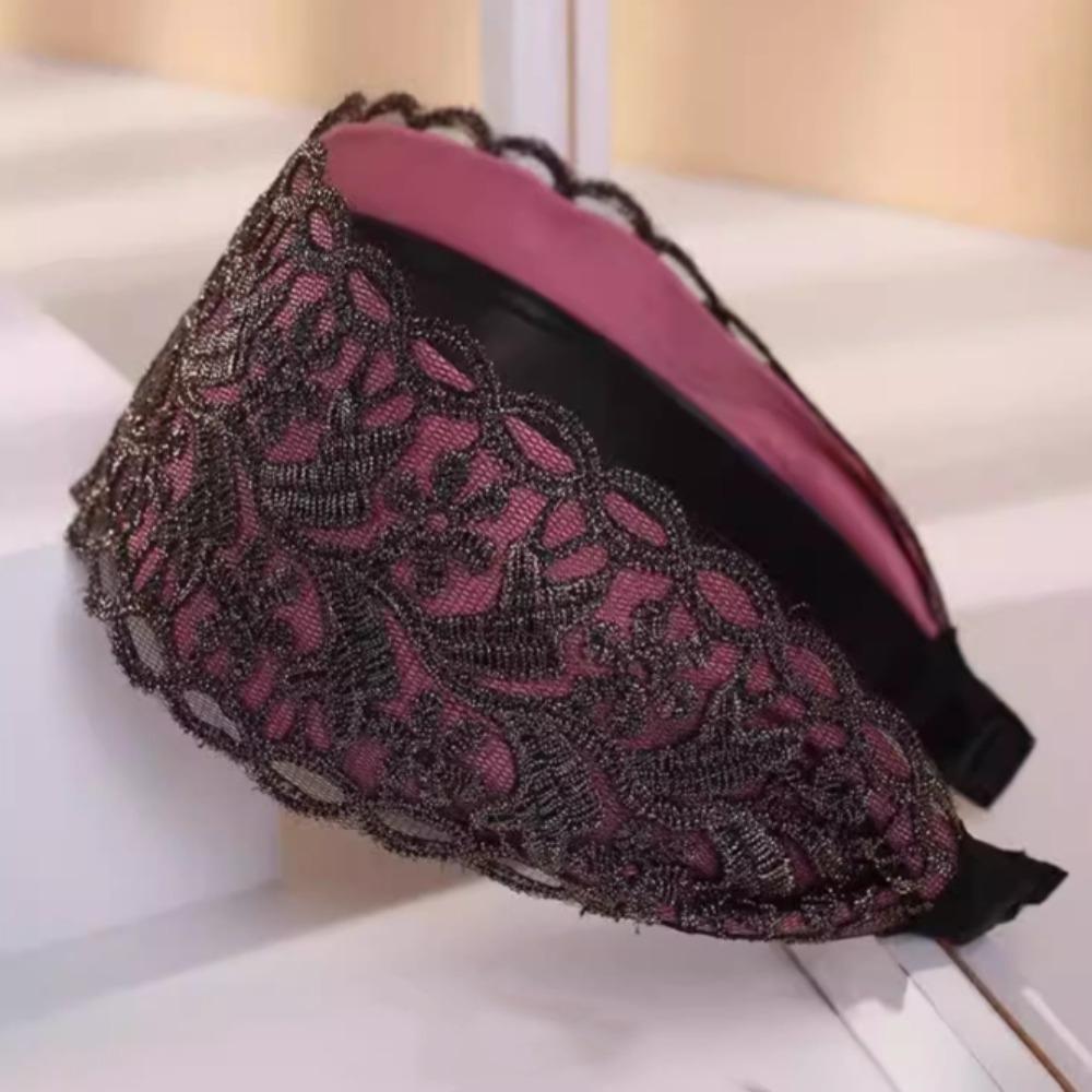 Eliminate Hassle Mesh Flower Headband Non Slip Head Wrap Personality Headdress  Party