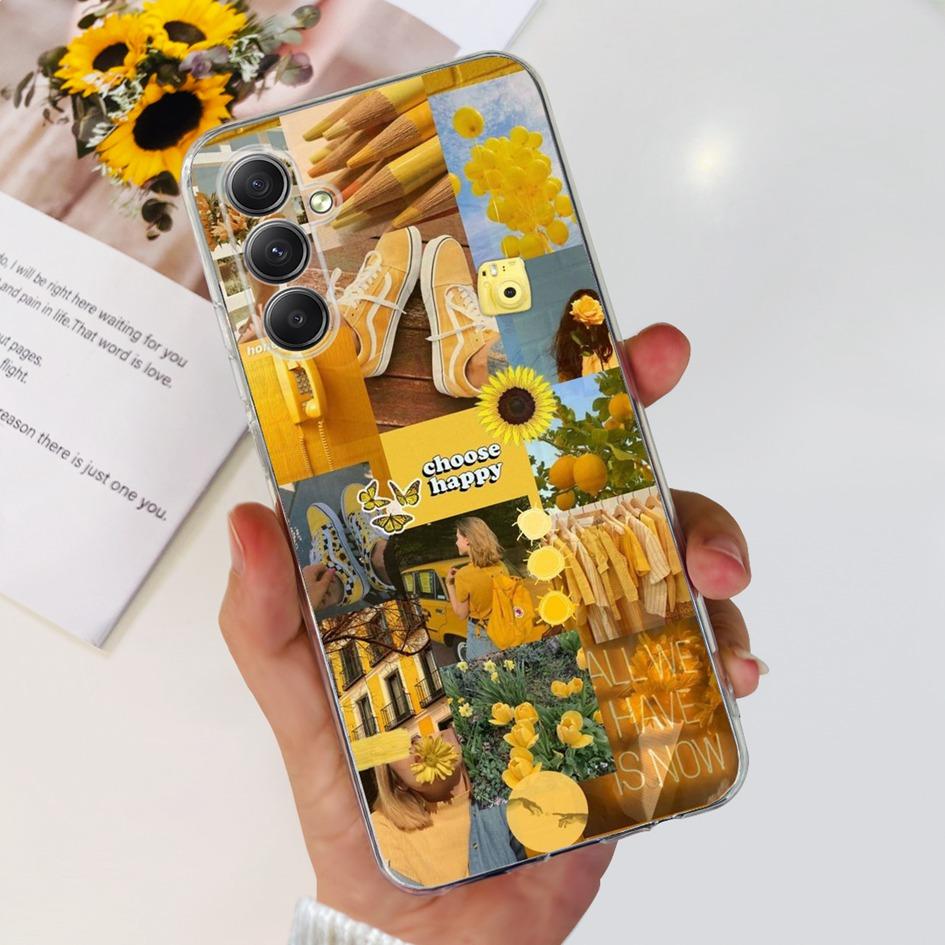 For Samsung Galaxy A25 5G Case Silicone Soft TPU Bumper Cute Cartoon Cat Butterfly Phone Cover For Samsung A25 5G 2023 A 25 Capa