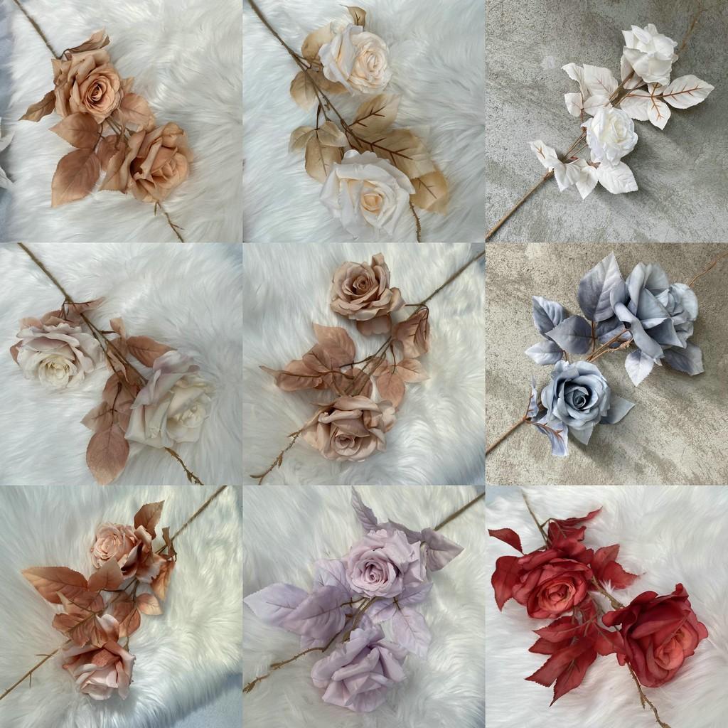 Floral Rose Lifelike Arrangement For Wedding Decoration And Photography Styling