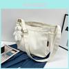 Streetwear Canvas Messenger Bag For Girls With Soft Material And Large Storage Capacity