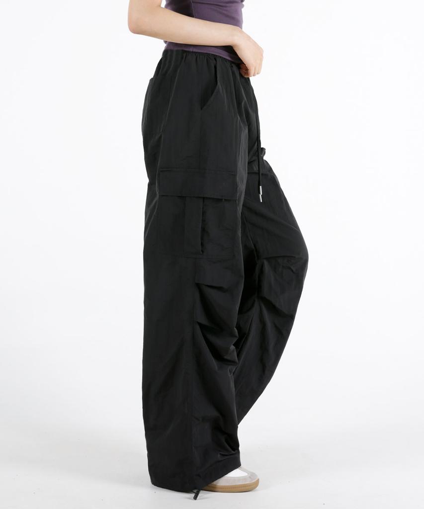 UMM Women'S Clean Key Long Short Cargo Wide Pants 3 Colors