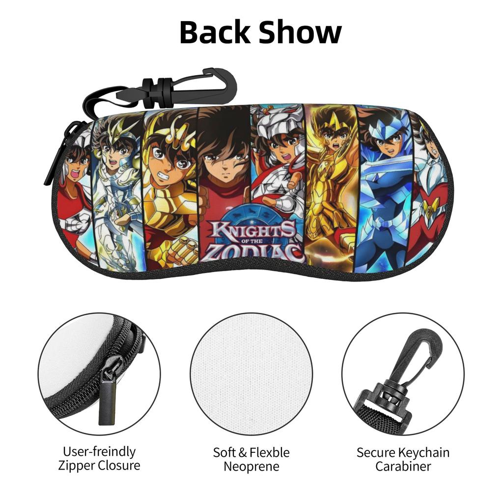 Saint Seiya Knights of The Zodiac Shell Eyeglasses Protector Cases Women Men Sunglass Case Anime Manga Cartoon Glasses Pouch