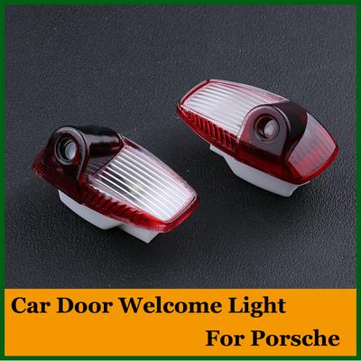 2pc Car LED Welcome Light For Panamera 970 Boxster 986 987 Cayman 911 996 997 Door Projector Atmosphere Lamp Car Decorations