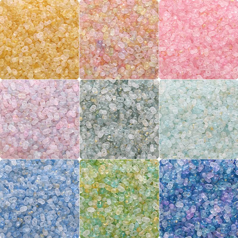 220Pcs Acrylic Peanut Beads For DIY Necklace Bracelet Earrings Jewelry Making Craft Accessories