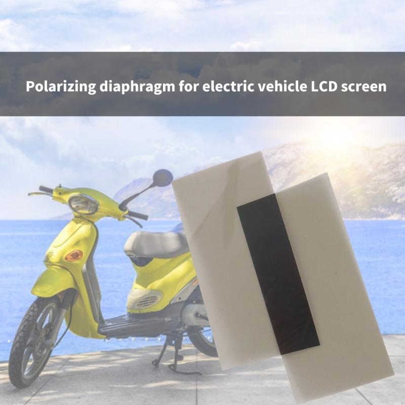2pc Vehicle Polarized Film Electric Bike Dashboard LCD Protective Film,AntiGlare Repair Membrane for Enhances Visibility
