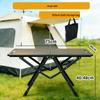 OIMG Adjustable Height Folding Camping Table