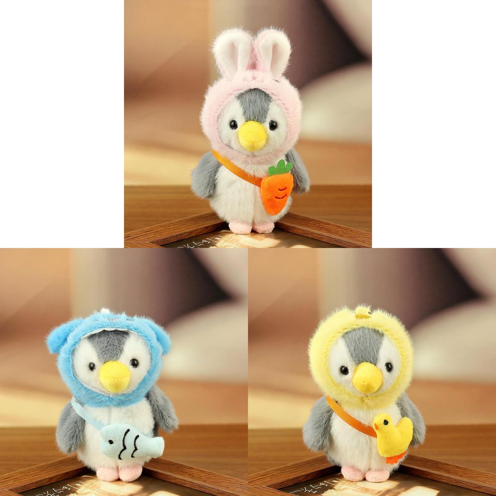Cute Penguin Plush Keychain With Pp Cotton Filling For Kids And Adults