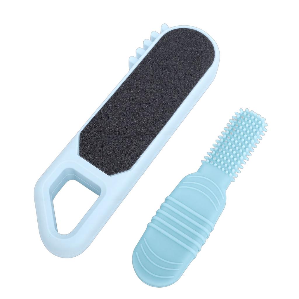 3 in 1 Foot File Toe Cleaner Foot Scrubber Heel Scraper Callus Remover for Wet Dry Dead Skin Removal Exfoliating