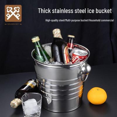 Golden Key 5L Stainless Steel Champagne & Ice Bucket