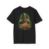 Evil Leprechaun Holding Gold T-Shirt | St. Patrick's Day Horror Back Print