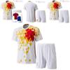 Rfef Soccer Uniforms Breathable Polyester Short Sleeve Shorts For Adult Fitness And Running
