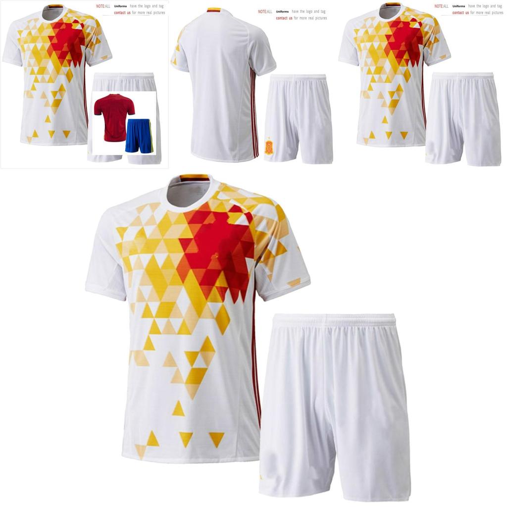 Rfef Soccer Uniforms Breathable Polyester Short Sleeve Shorts For Adult Fitness And Running