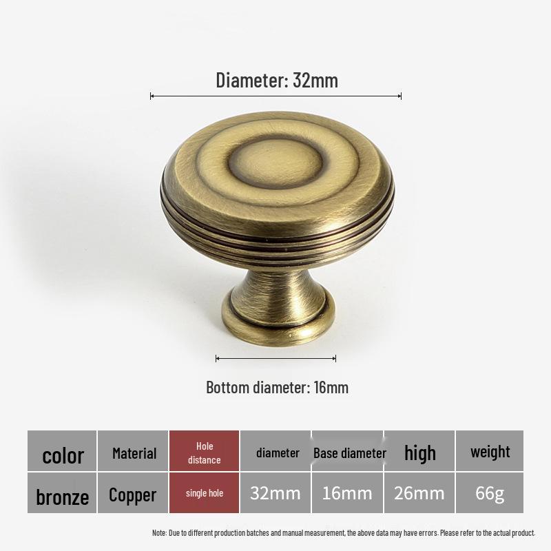 American Brass Retro Wardrobe Handle In Antique Bronze for Cabinets and Drawers
