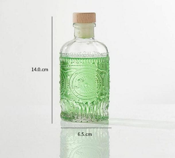 150ml Transparent Mini Glass Bottle for Liquor, Cold Brew Coffee, Fruit Wine, and Dispensing, with Sealed Two Ounce Capacity