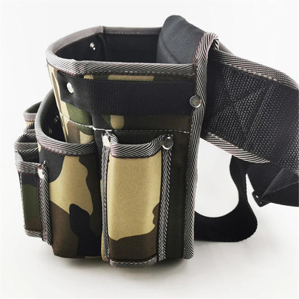 Multifunctional Oxford Cloth Waist Bag Hardware Tool Bag for Woodworking, Electricians, Maintenance, Decoration