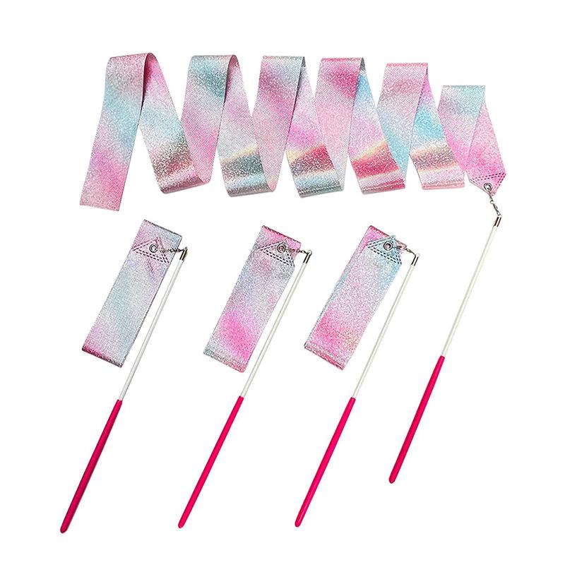 Shining Star Rhythmic Gymnastics Ribbon - 2/4/6m Dance Streamer for Kids