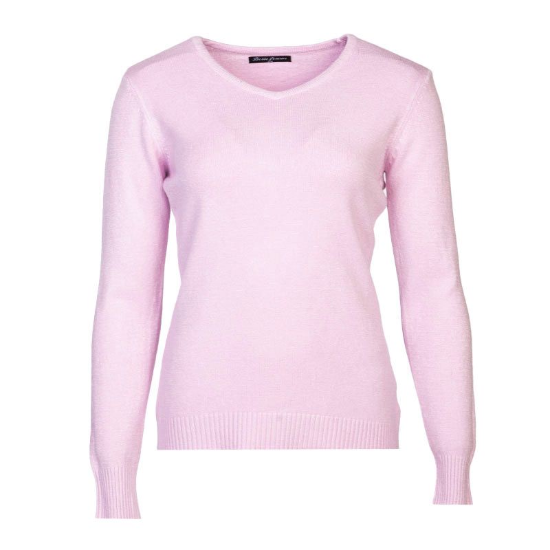 Pull col v laine et cachemire Femme BELLE FEMME