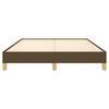 Vidaxl Bed Frame Without Mattress, Dark Brown, 140X200 Cm, Fabric