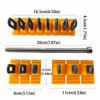 Glue Pulling Tabs Dent Repair Tool Kit Multi-Claw Pull Hooks Auto Dent Puller Kit  Cars Body Repair