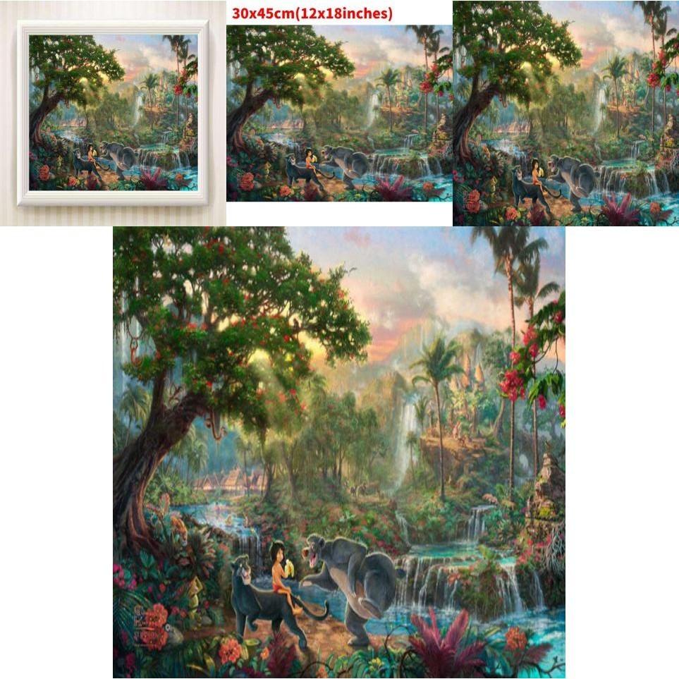 Meerjungfrauenprinzessin Leinwand Wandkunst Für Moderne Märchen Schlafzimmerdeko Cartoon Stil Bunt Gerahmt Sprühmalerei Verschiedene Größen