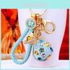 Exquisite Diamond Embellished Fortune Bag Car Keychain Elegant Gift For Women